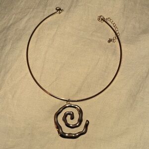 Princess Polly Spiral Gold Tone Necklace